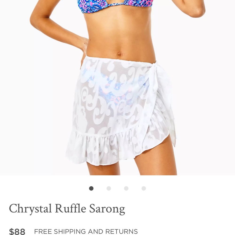 Lilly Pulitzer Chrystal ruffle sarong.